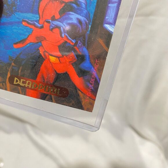 1994 Marvel Masterpieces Collectible Base Card Deadpool #28 Fleer - Picture 8 of 9